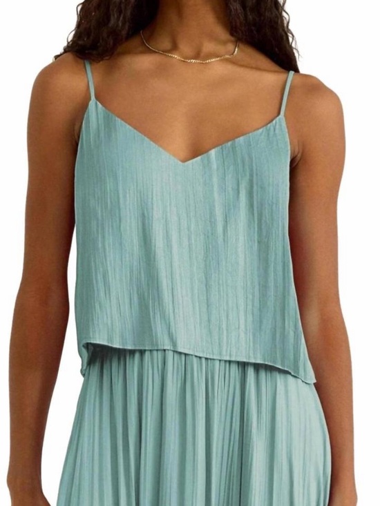 Z Supply Tops - NWT Z Supply Fiore Satin Crop Tank | Size Small | Sea Pine